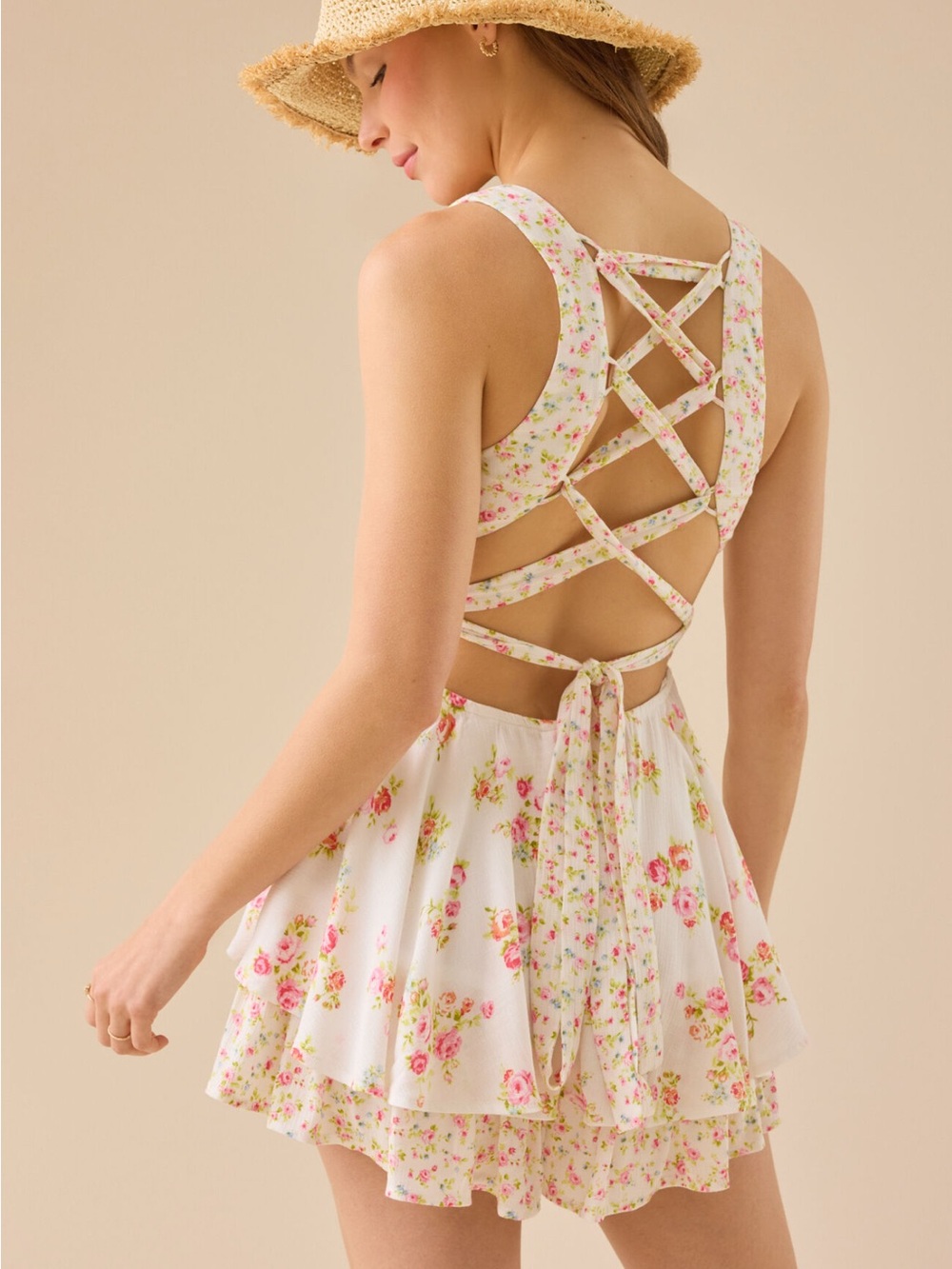 ALTAR’D STATE FLORAL ROMPER DRESS